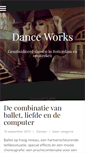 Mobile Screenshot of danceworksrotterdam.nl