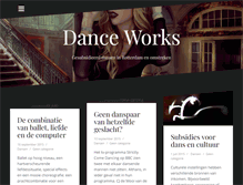 Tablet Screenshot of danceworksrotterdam.nl